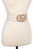 "G" Pearl Buckle Belt (Ivory)