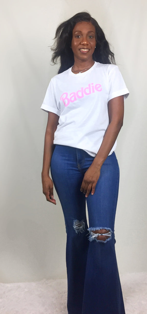 Baddie Tee (White)