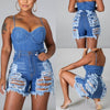 Frayed Denim Shorts